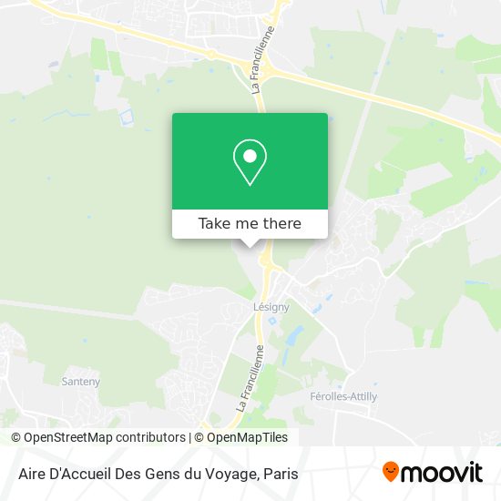Aire D'Accueil Des Gens du Voyage map