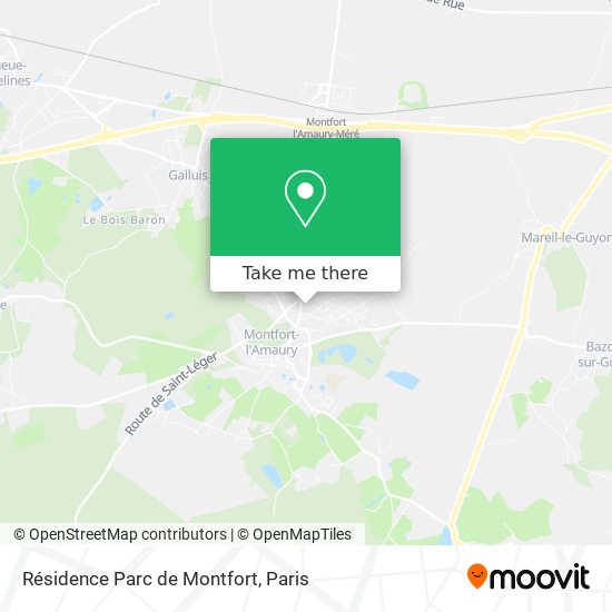 Mapa Résidence Parc de Montfort