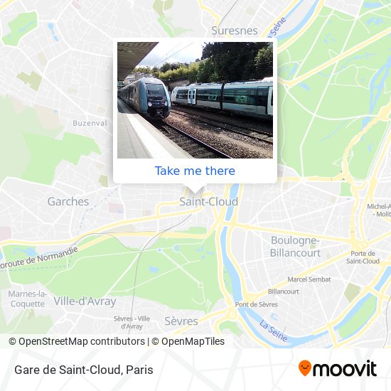 Gare de Saint-Cloud map