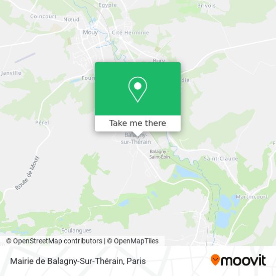 Mairie de Balagny-Sur-Thérain map