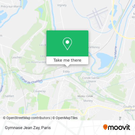 Mapa Gymnase Jean Zay