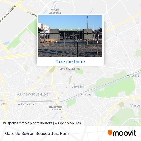 Gare de Sevran Beaudottes map