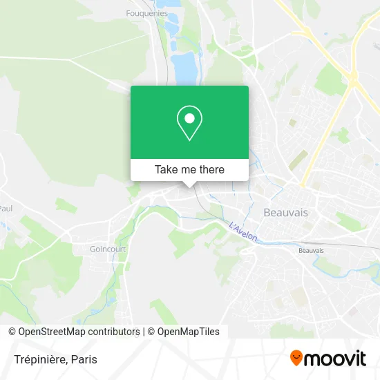 Trépinière map