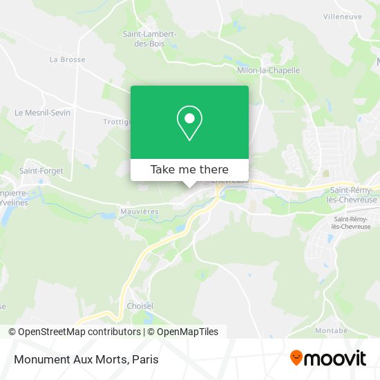 Mapa Monument Aux Morts