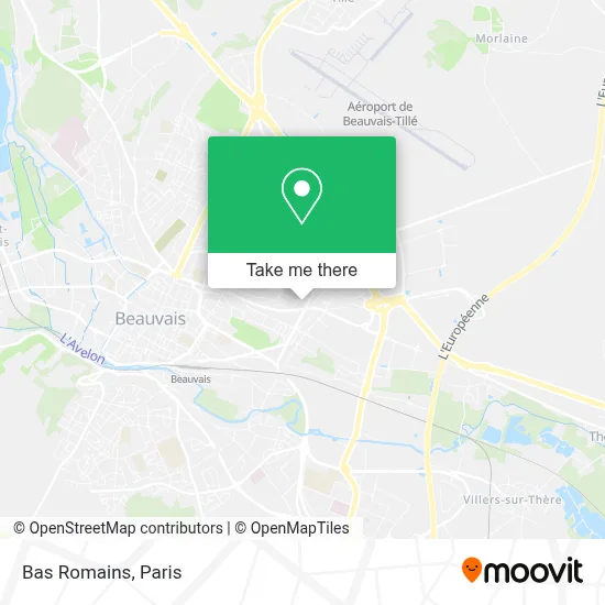 Bas Romains map