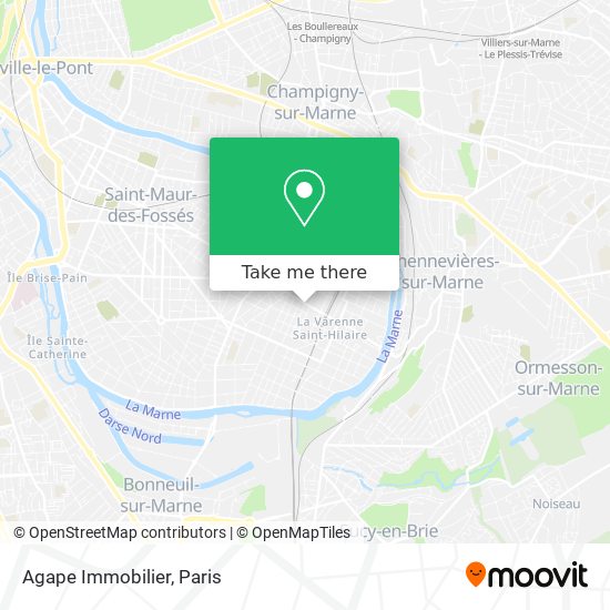 Agape Immobilier map