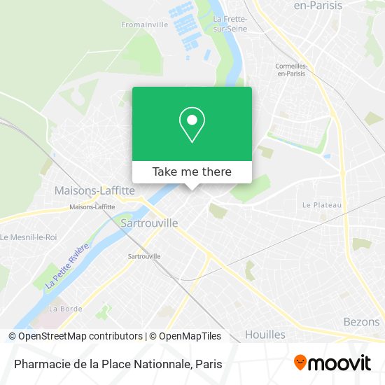 Mapa Pharmacie de la Place Nationnale