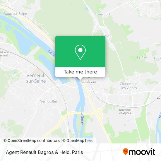 Mapa Agent Renault Bagros & Heid