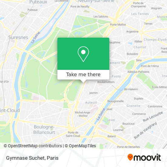 Gymnase Suchet map