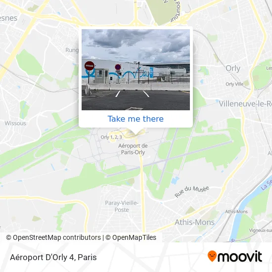 Aéroport D'Orly 4 map