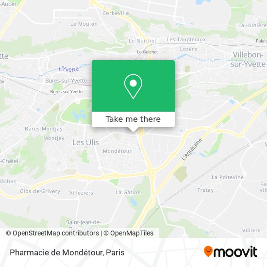 Mapa Pharmacie de Mondétour