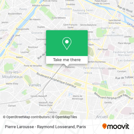 Mapa Pierre Larousse - Raymond Losserand