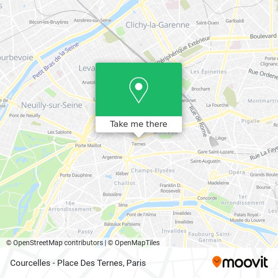 Courcelles - Place Des Ternes map