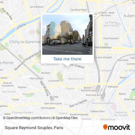 Mapa Square Raymond Souplex