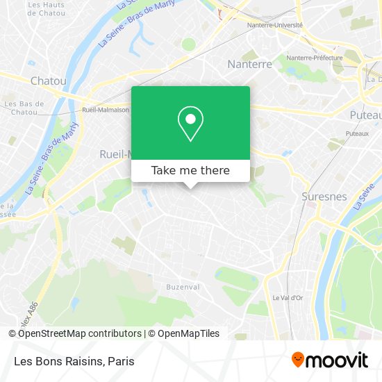 Les Bons Raisins map