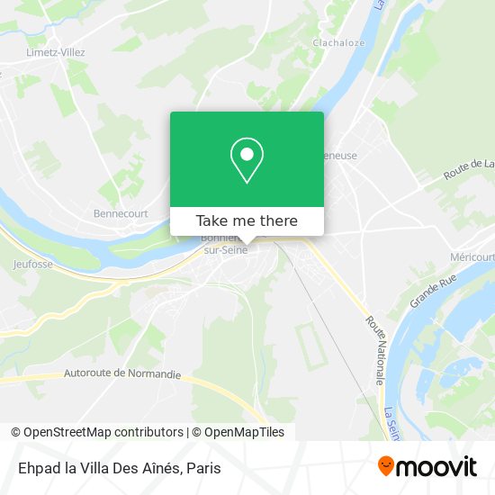Mapa Ehpad la Villa Des Aînés