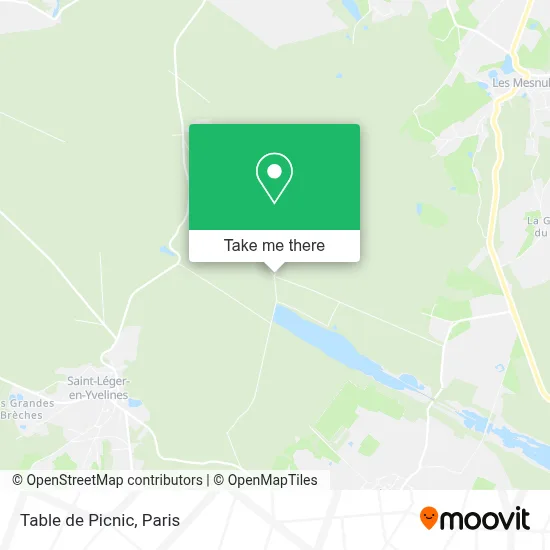 Table de Picnic map