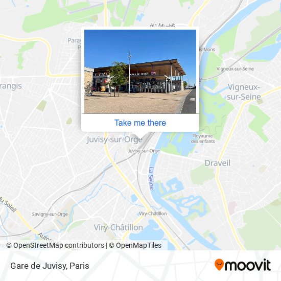 Gare de Juvisy map