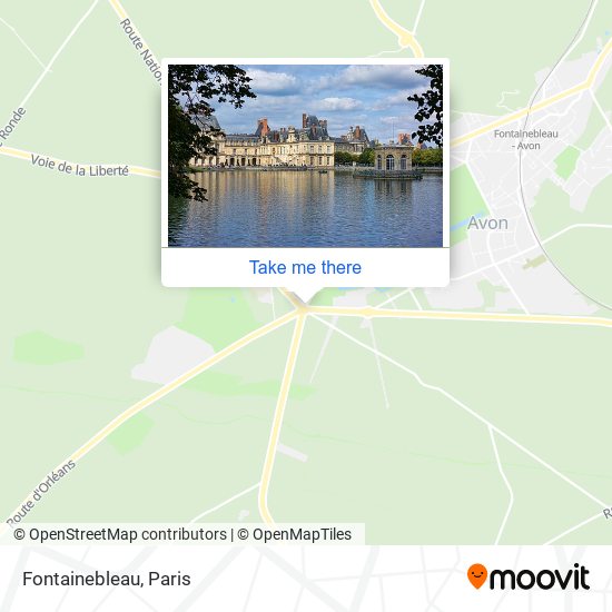 Mapa Fontainebleau