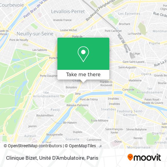 Clinique Bizet, Unité D’Ambulatoire map