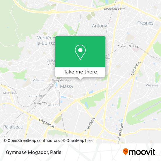 Gymnase Mogador map