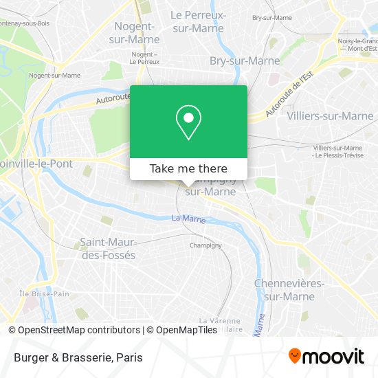 Burger & Brasserie map