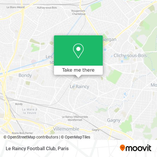 Le Raincy Football Club map