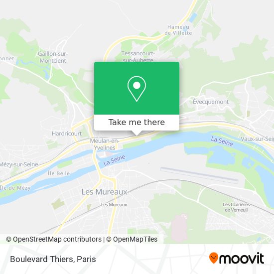 Boulevard Thiers map