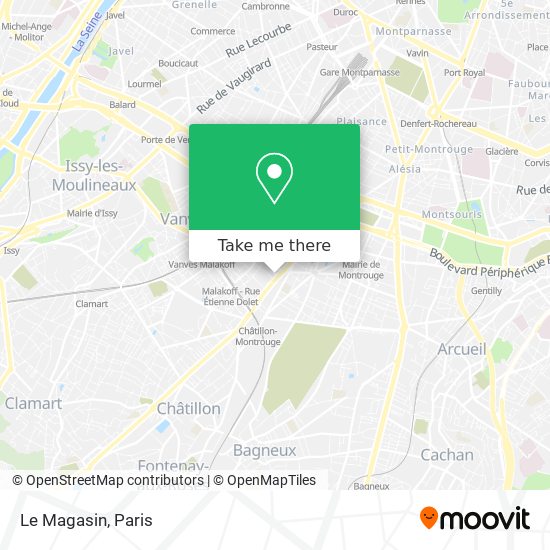 Le Magasin map