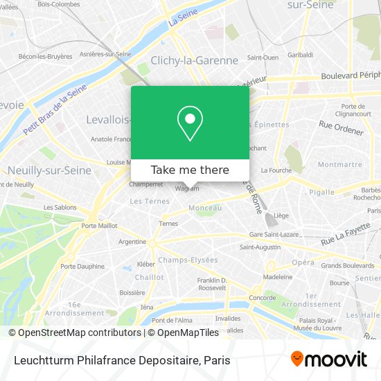 Leuchtturm Philafrance Depositaire map