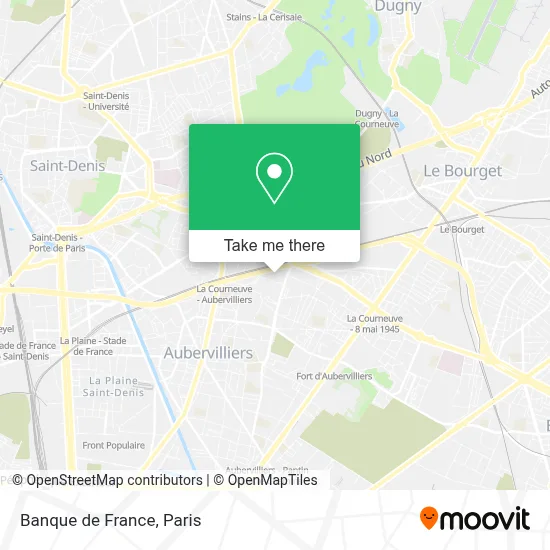 Banque de France map