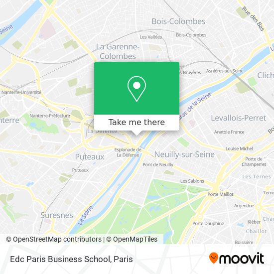 Mapa Edc Paris Business School