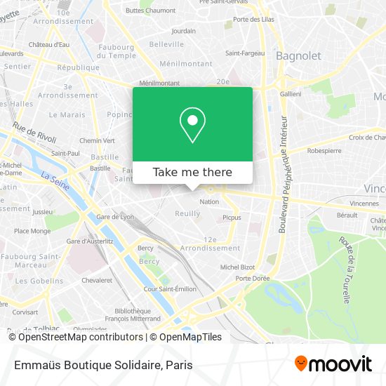 Emmaüs Boutique Solidaire map