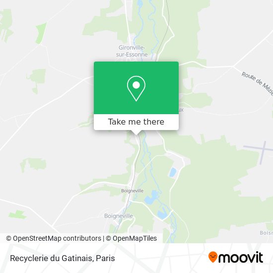 Recyclerie du Gatinais map