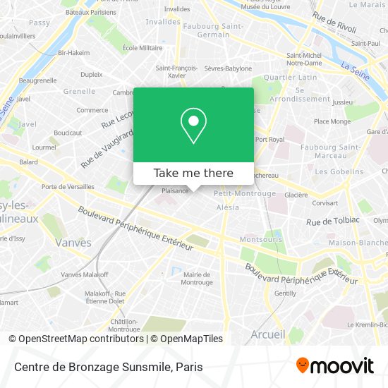 Centre de Bronzage Sunsmile map