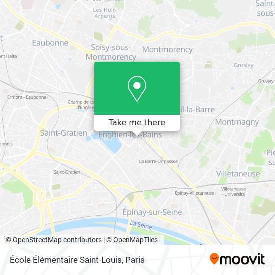 Mapa École Élémentaire Saint-Louis