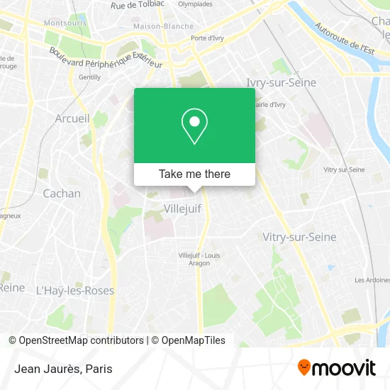 Jean Jaurès map