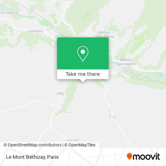 Mapa Le Mont Béthizay