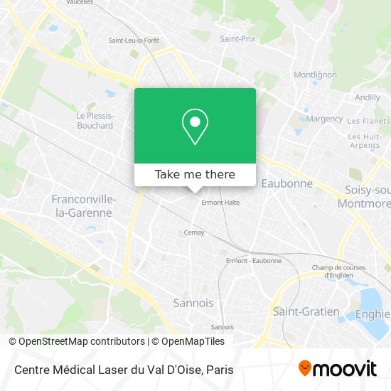 Mapa Centre Médical Laser du Val D'Oise
