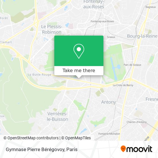 Gymnase Pierre Bérégovoy map
