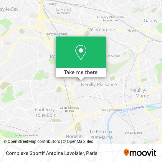 Mapa Complexe Sportif Antoine Lavoisier