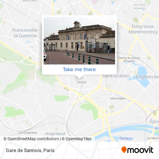 Gare de Sannois map