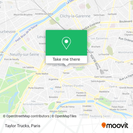 Taylor Trucks map