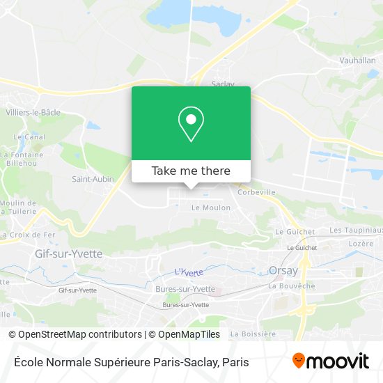 Mapa École Normale Supérieure Paris-Saclay