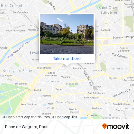 How to get to Place de Wagram in Paris by Bus, Metro, Train or RER?
