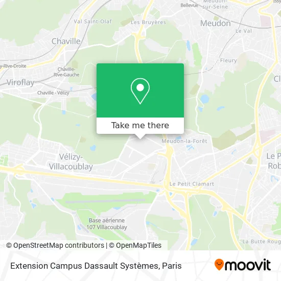 Extension Campus Dassault Systèmes map