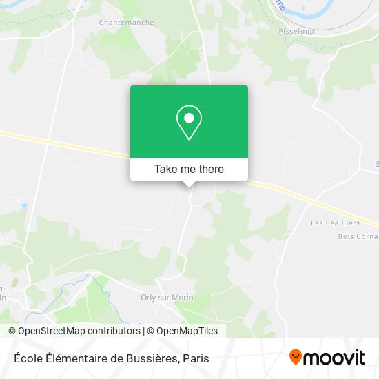 Mapa École Élémentaire de Bussières