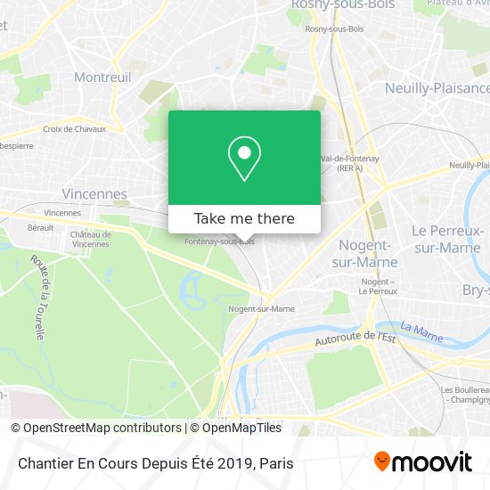 Chantier En Cours Depuis Été 2019 map