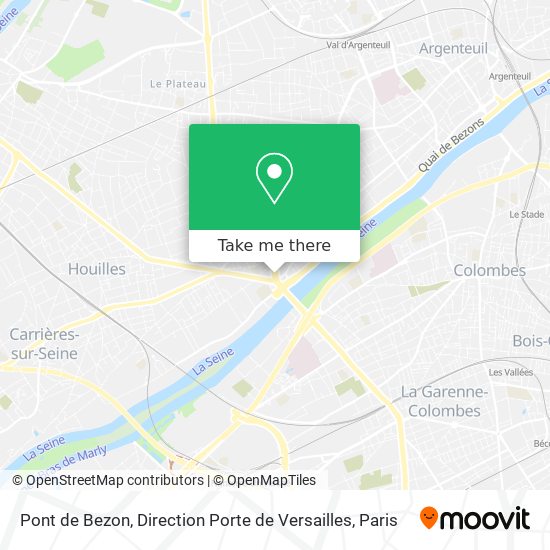Pont de Bezon, Direction Porte de Versailles map