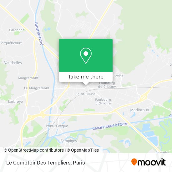 Le Comptoir Des Templiers map